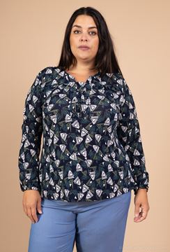 Picture of CURVY GIRL TOP WITH BUTTON
